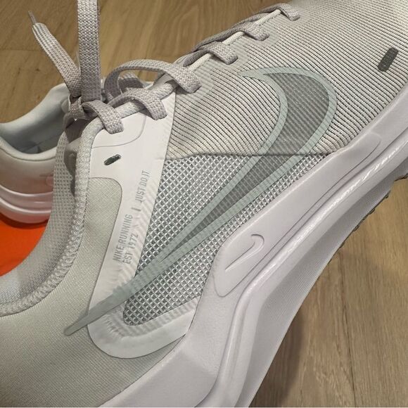 NEW Mens size 11 Nike Downshifter 12 White Pure Platinum Running Shoes NIB - Picture 5 of 15